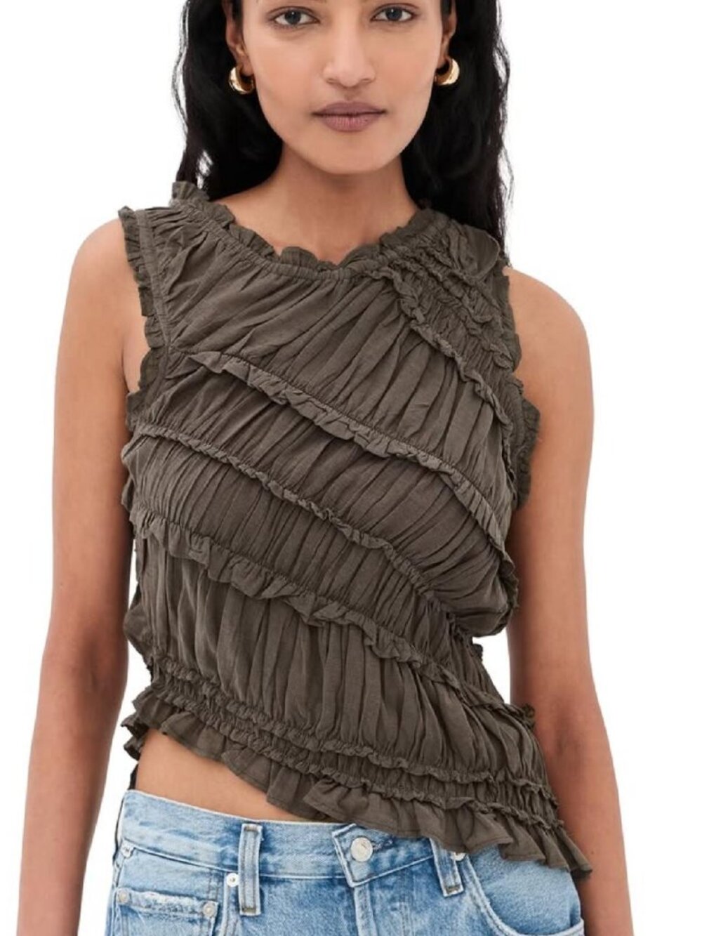 NWT Free People Shirred Top size S